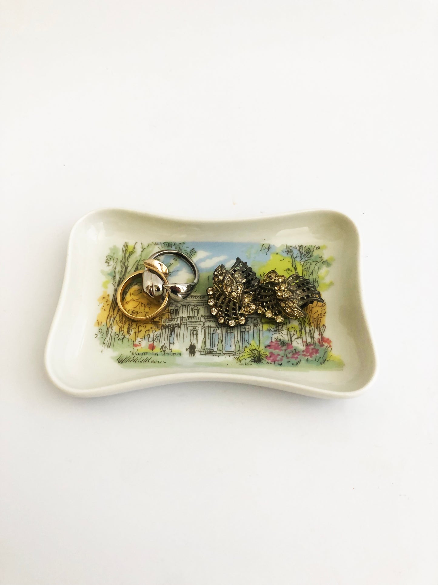 Trinket / Pin Dish by Pillivuyt Porcelain