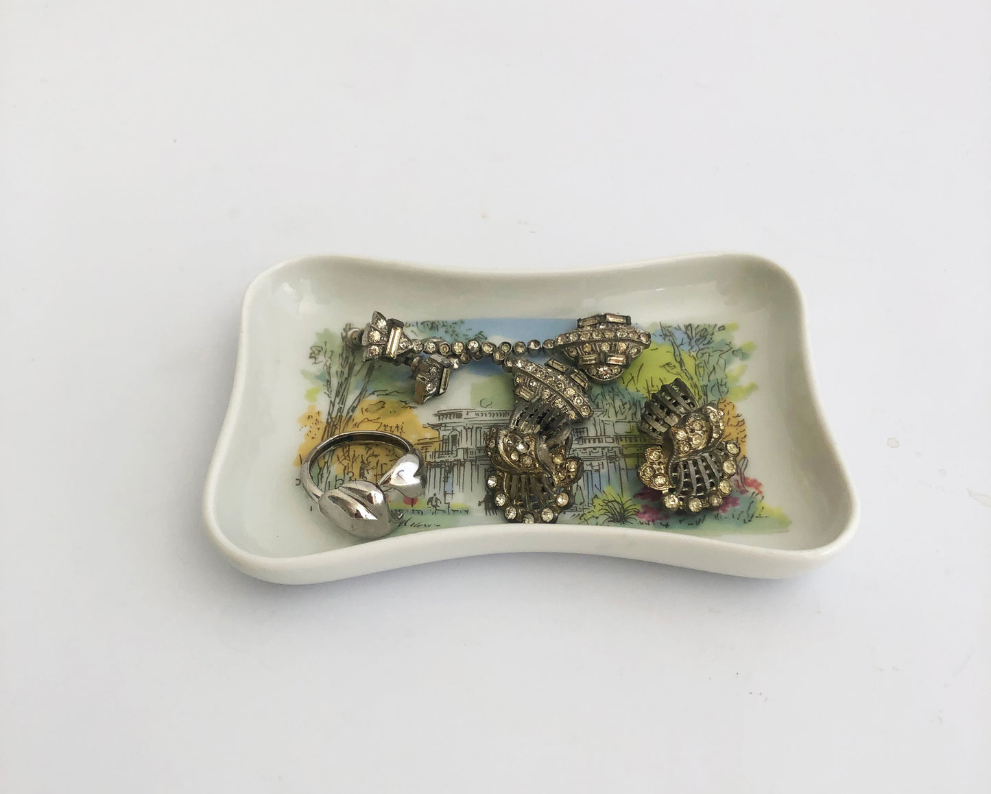 Trinket / Pin Dish by Pillivuyt Porcelain