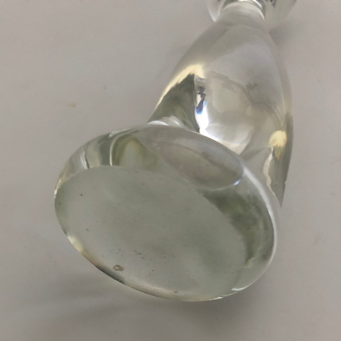 Stylized Cat Clear Glass Figurine